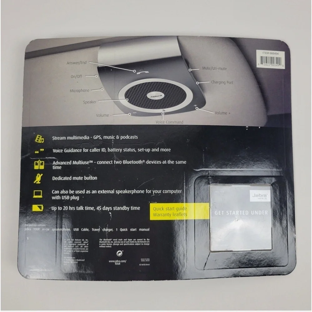 NWT JAFRA Tour Bluetooth In- Car Speaker Phone + Charger